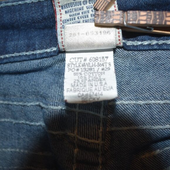 True‎ Religion Bobby Jeans Women's 30 Distressed Denim Flared Boot Cut RN#112790 - Picture 6 of 10